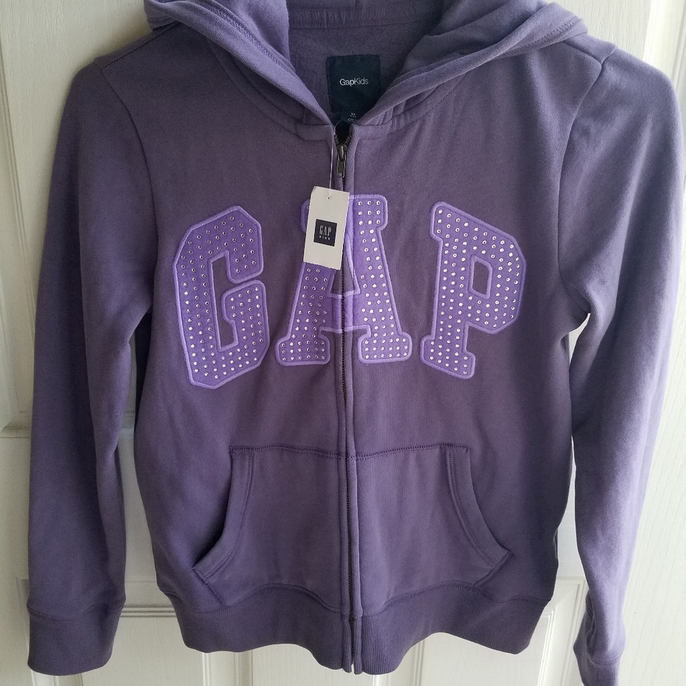 Gap Kids Hooded Zippered Sweatshirt